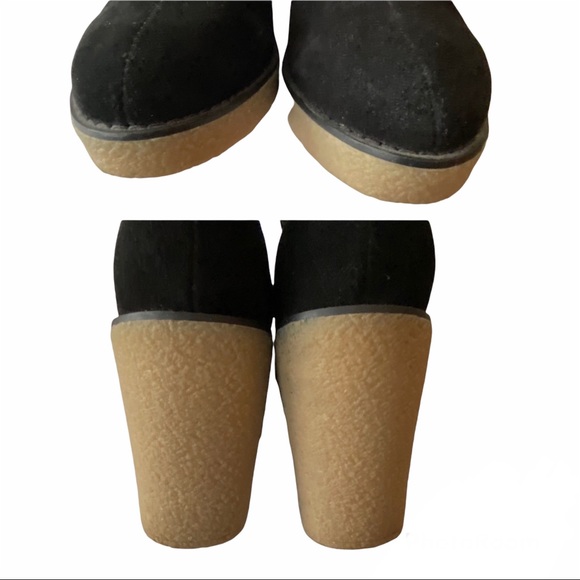 Urban Outfitters Posey Gumsole Classic Boots Boho Black Suede Upper Size 10M - Picture 9 of 11